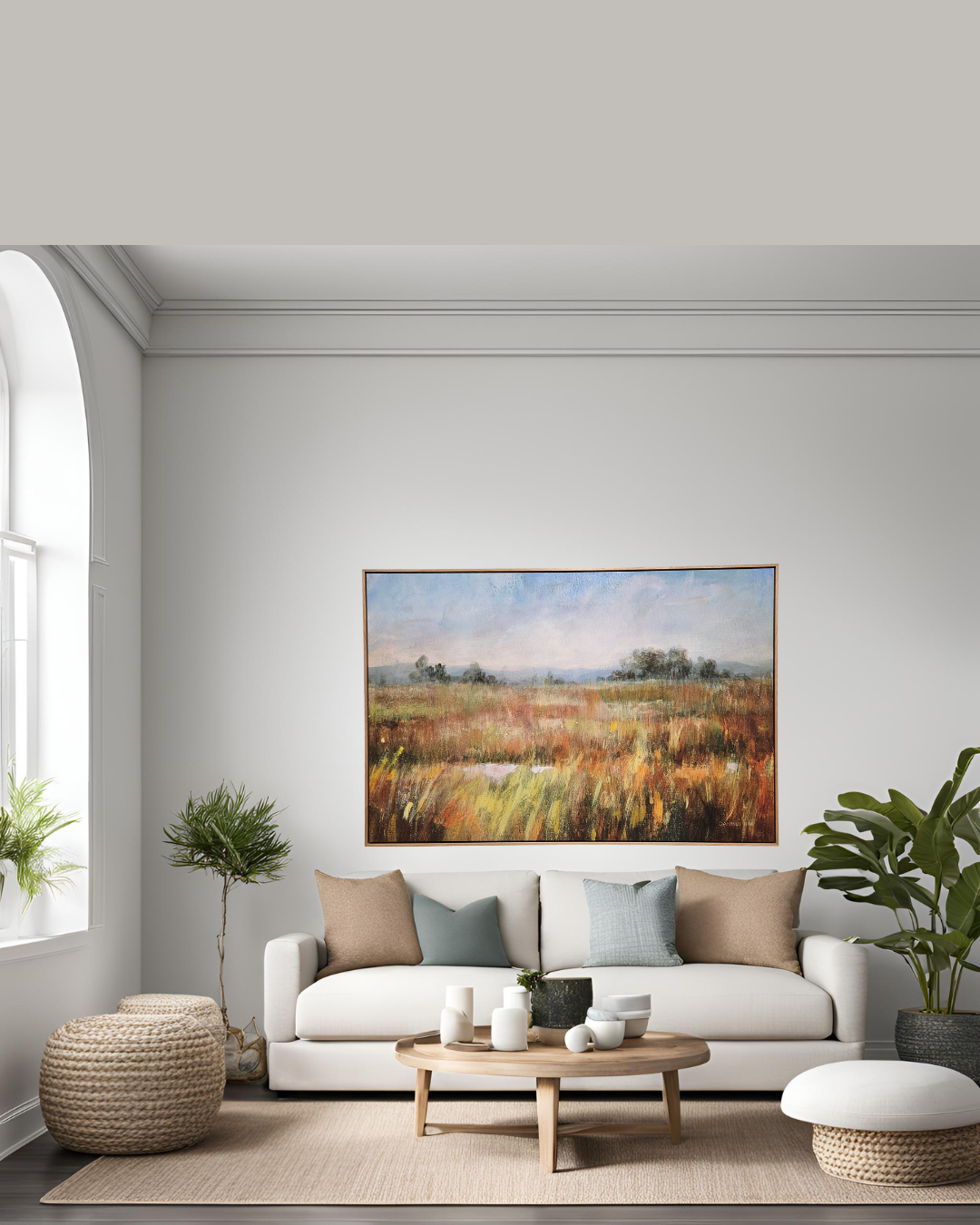 Framed Canvas Artwork - Autumn Fields