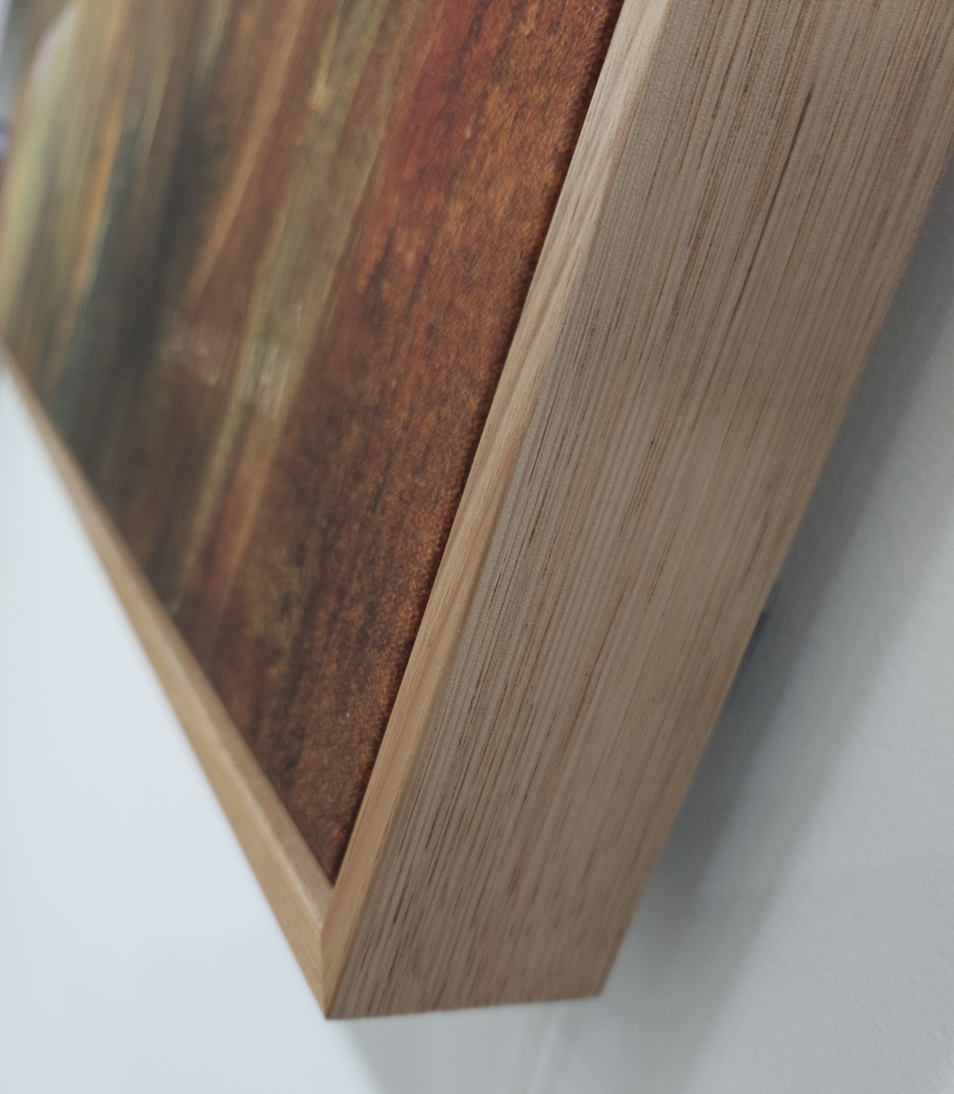 Autumn-fields-Danhui-Nai-Canvas-Artwork-Oak-Frame-Custom-Framing-Malvern-Corner