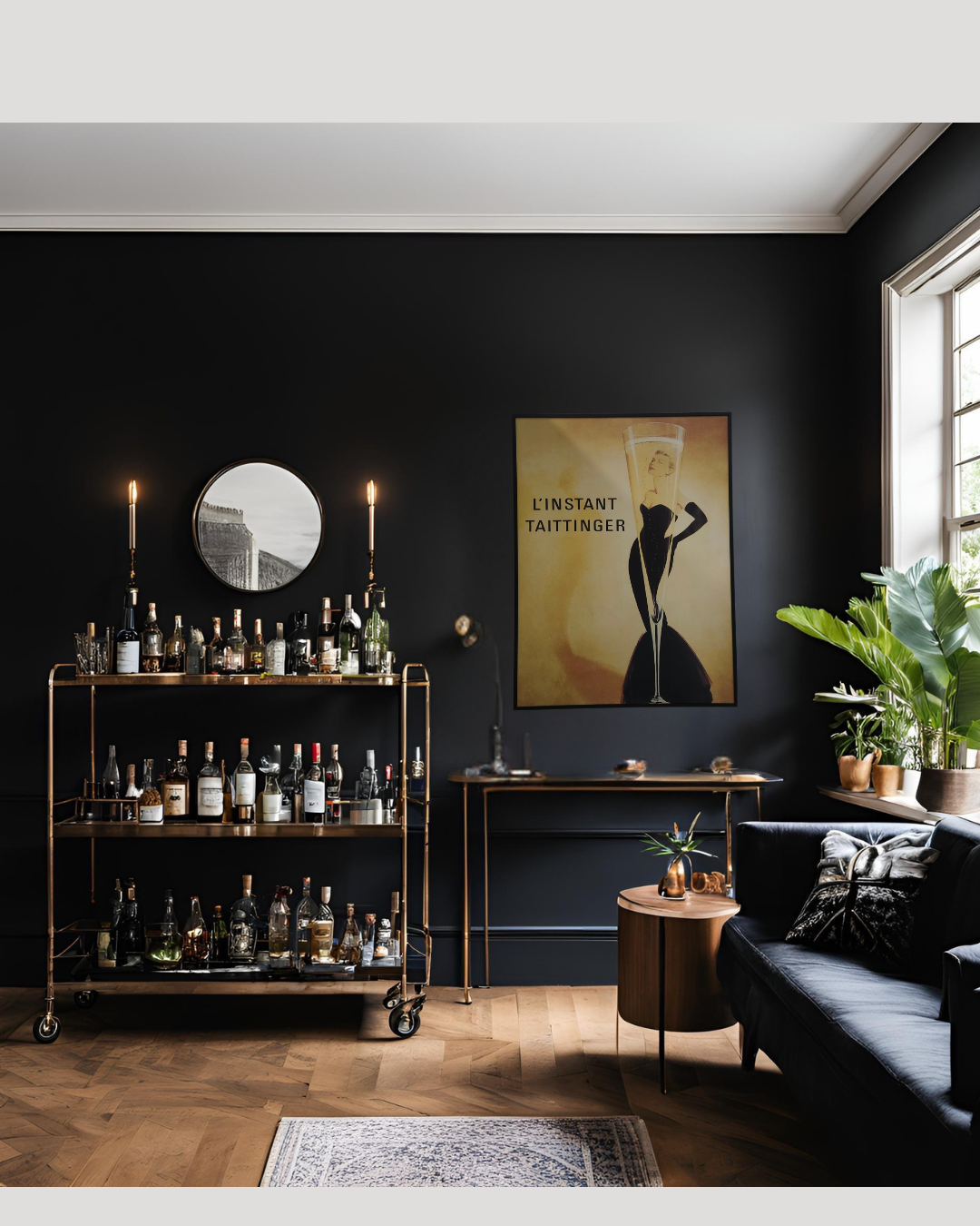 Framed Canvas Artwork - L'Instant Taittinger