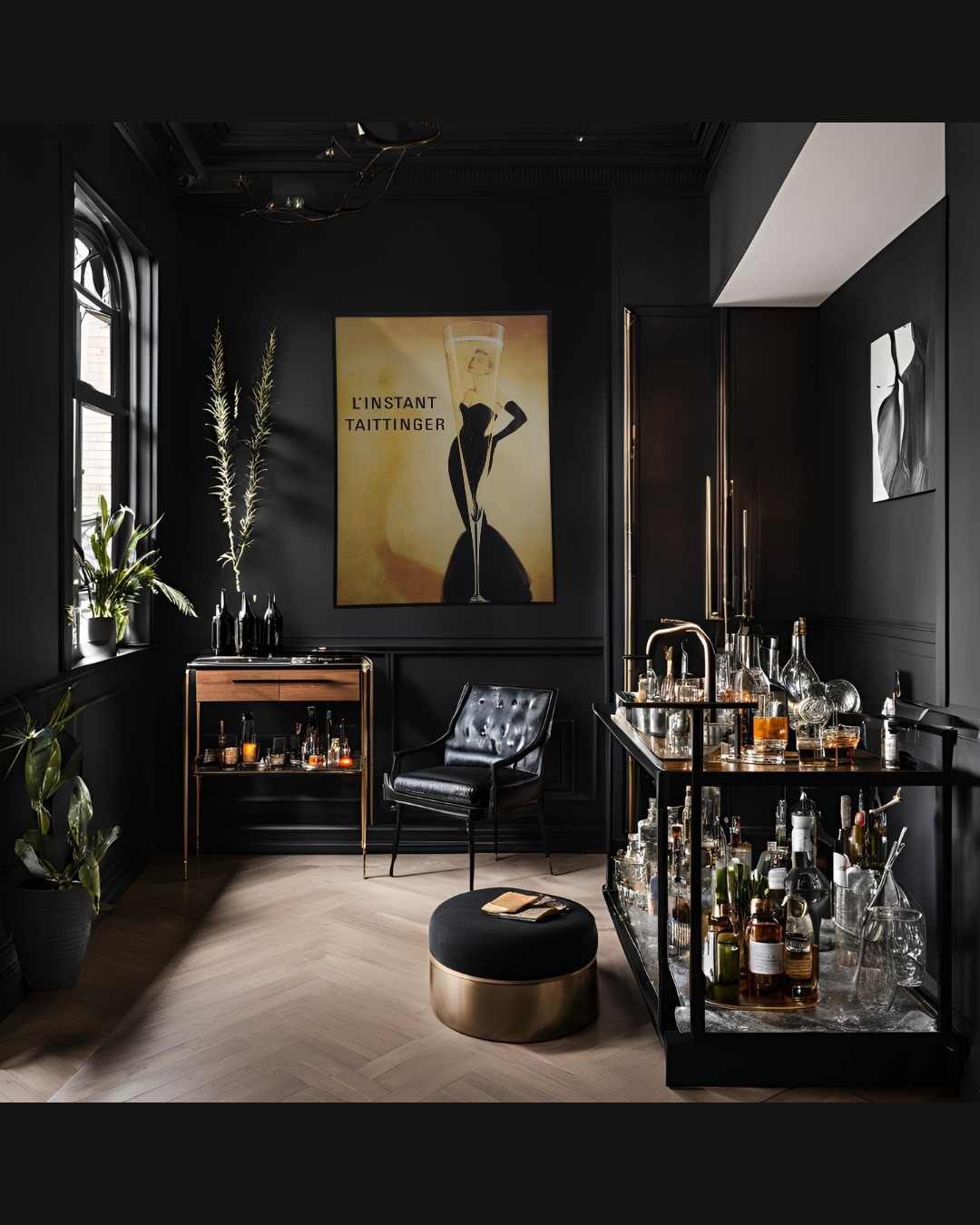 Framed Canvas Artwork - L'Instant Taittinger