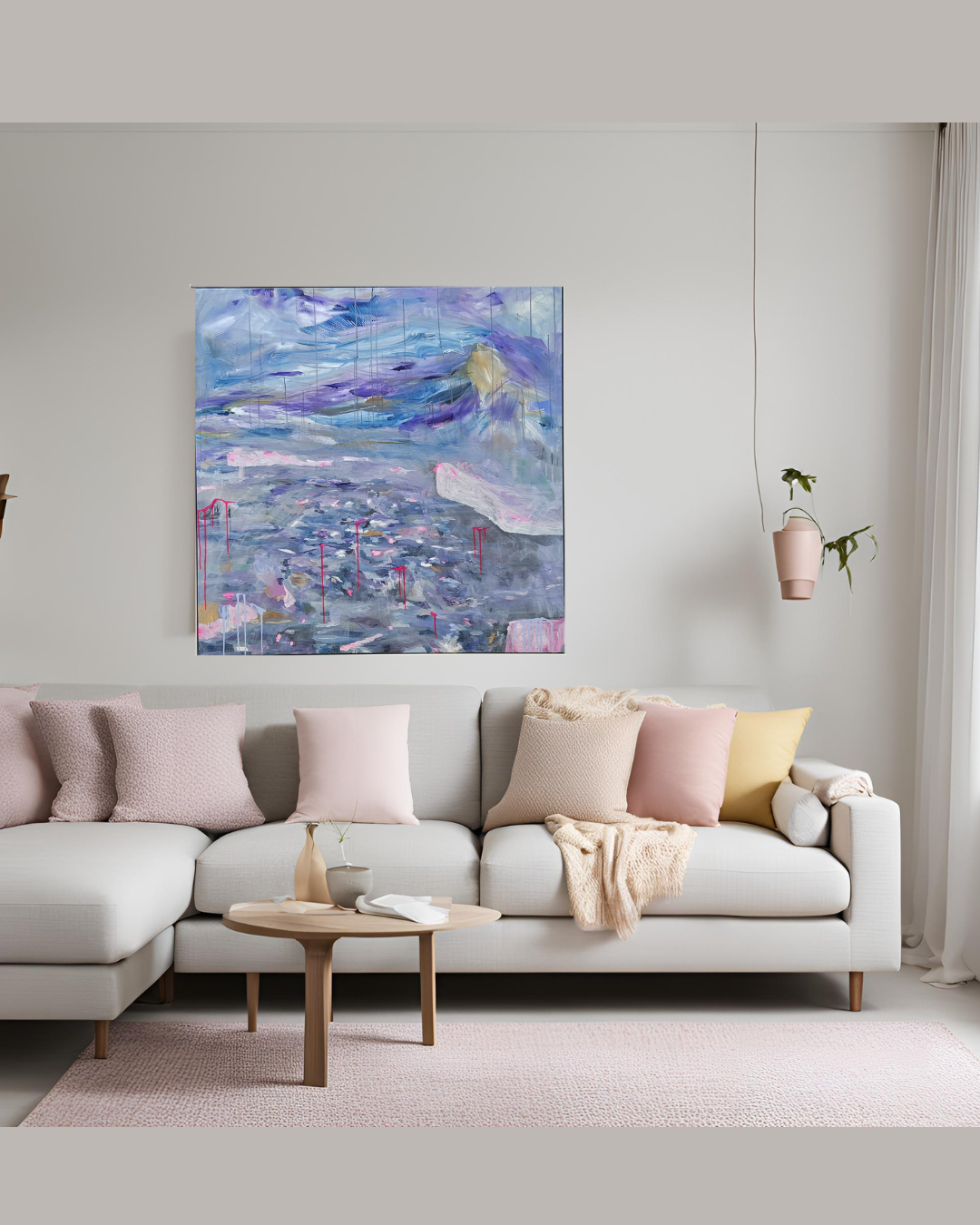 Abstract Original Artwork - Between the Cliffs By Charley J. Cox