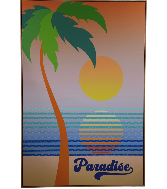 Wall Art Print Framed Canvas Artwork - Paradise