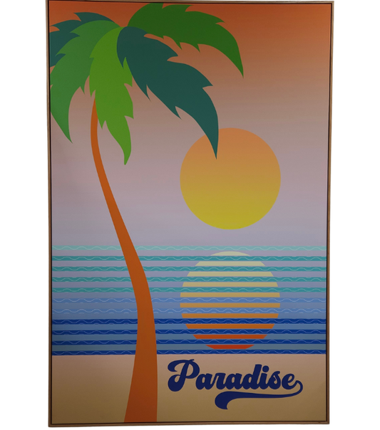 Wall Art Print Framed Canvas Artwork - Paradise